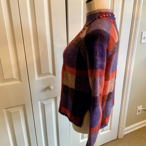 Ann Taylor Plaid Mock Neck Sweater - Picture 6 of 6